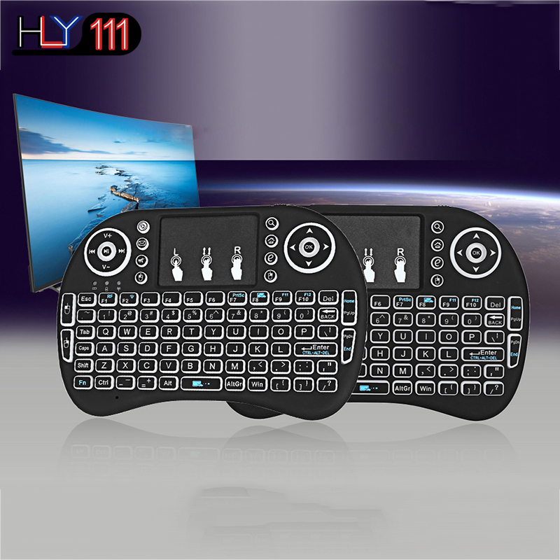 Backlit i8 Mini Wireless Keyboard 2.4ghz English Air Mouse Touchpad Remote Control Android TV Box