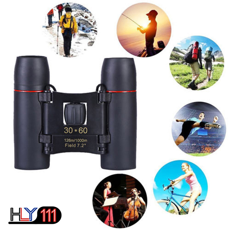 Telescope with Zoom 30x60 folding binoculars Night Vision bird&apos;s eye view of hunting travel 1000 m