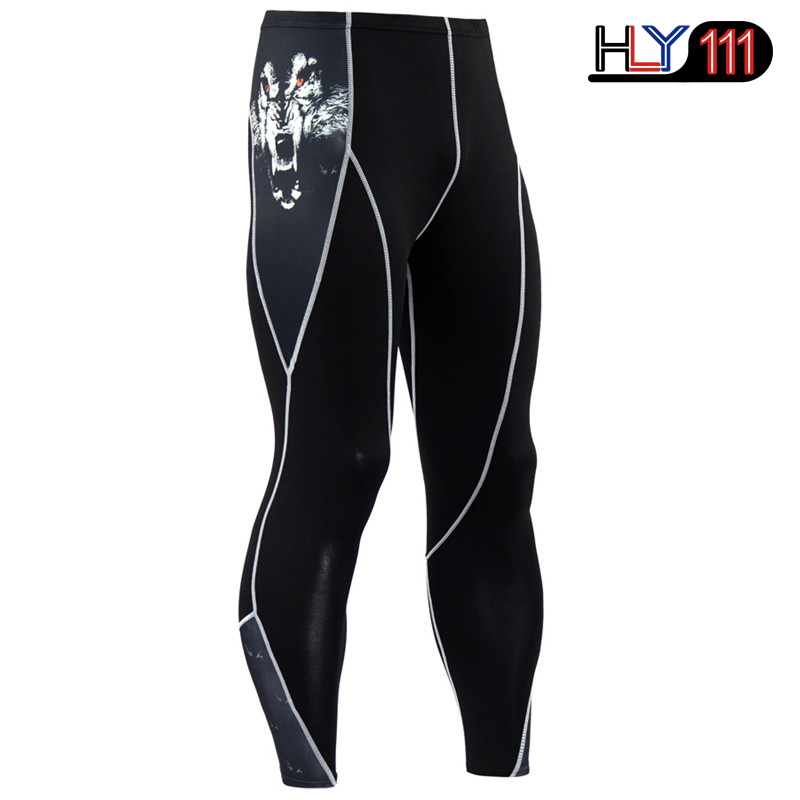 2Pcs/Set Men Running Sport Compression Tracksuit Sets Male Gym Fitness Training Sportswear Tees Tops Leggings Men's Fitness Clothing Suits Sports Tights Suit Round Neck Long Sleeve Pullover