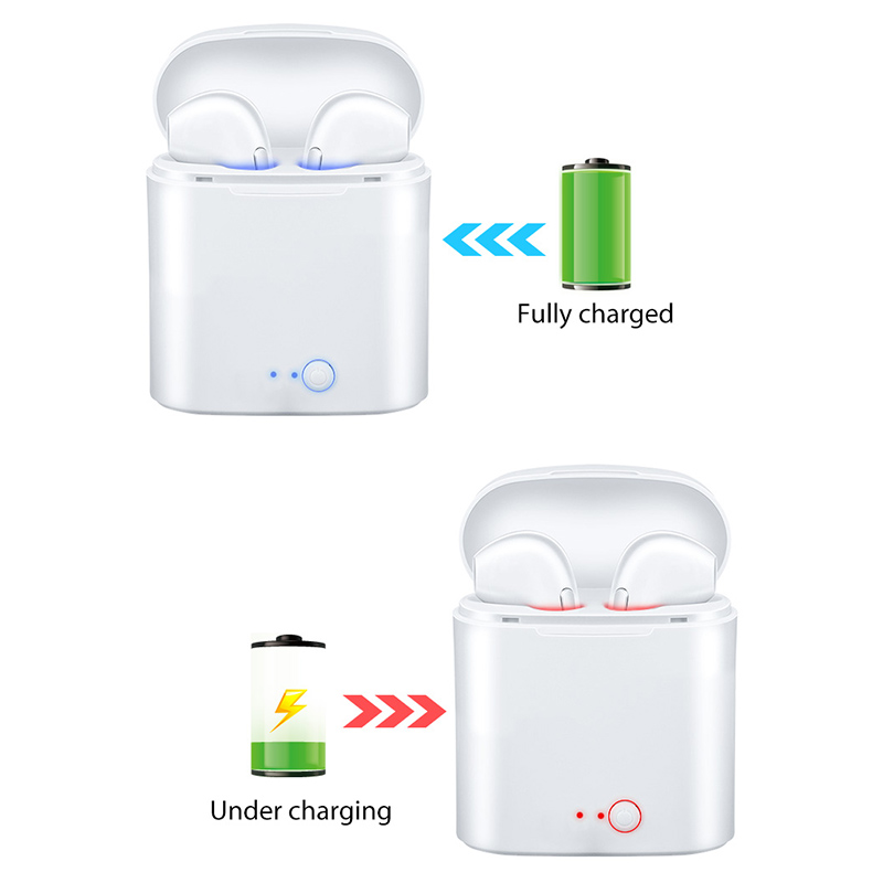 i7S TWS Bluetooth Earphones Long lasting Wireless Earbuds iPhone Samsung Android  with Charging Box