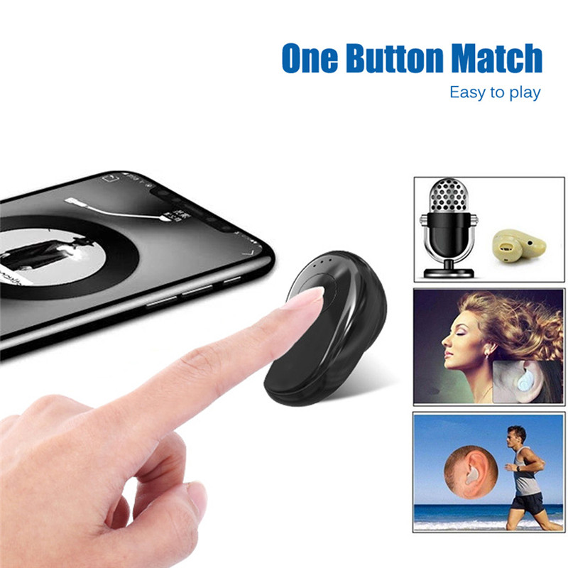 Mini Wireless Bluetooth Earphone Ear Sport Earbuds for All Phone For Samsung Huawei Xiaomi Android
