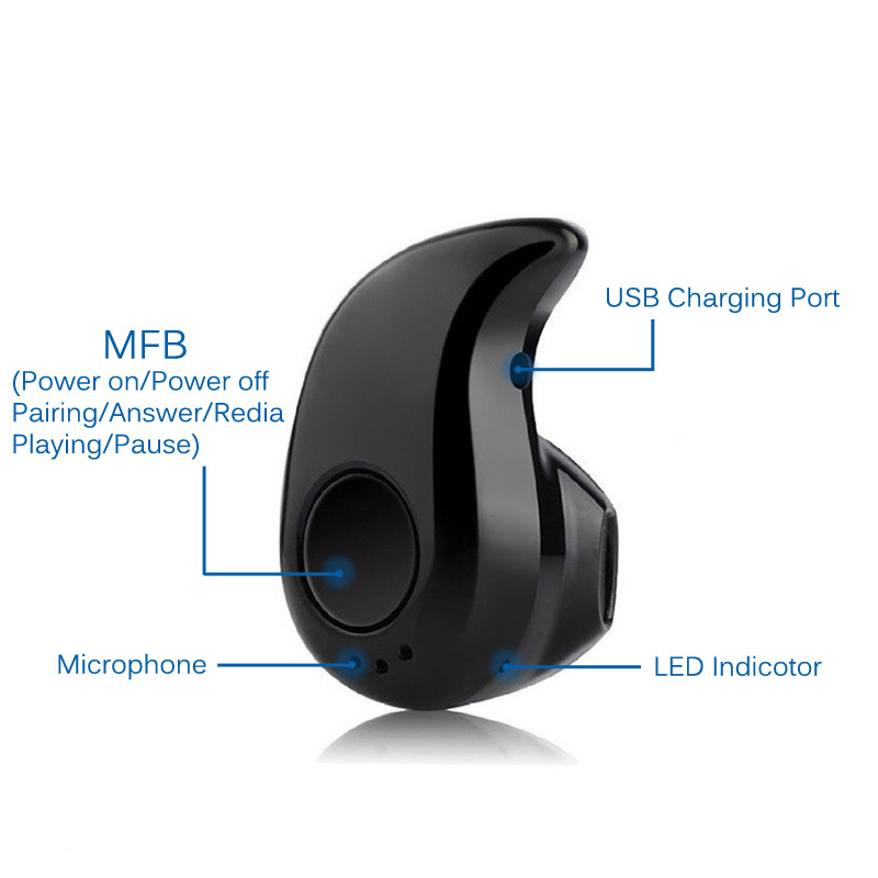 Mini Wireless Bluetooth Earphone Ear Sport Earbuds for All Phone For Samsung Huawei Xiaomi Android