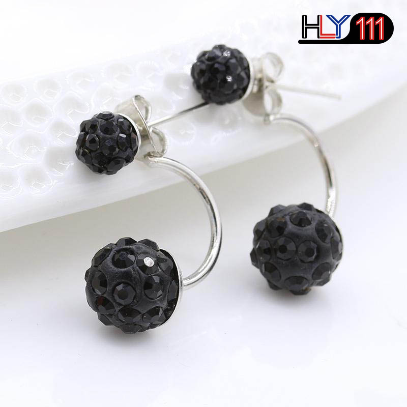 Crystal Ball Stud Earrings For Women Brincos Earing Earings Prevent Allergy Jewelry Gift Wholesale