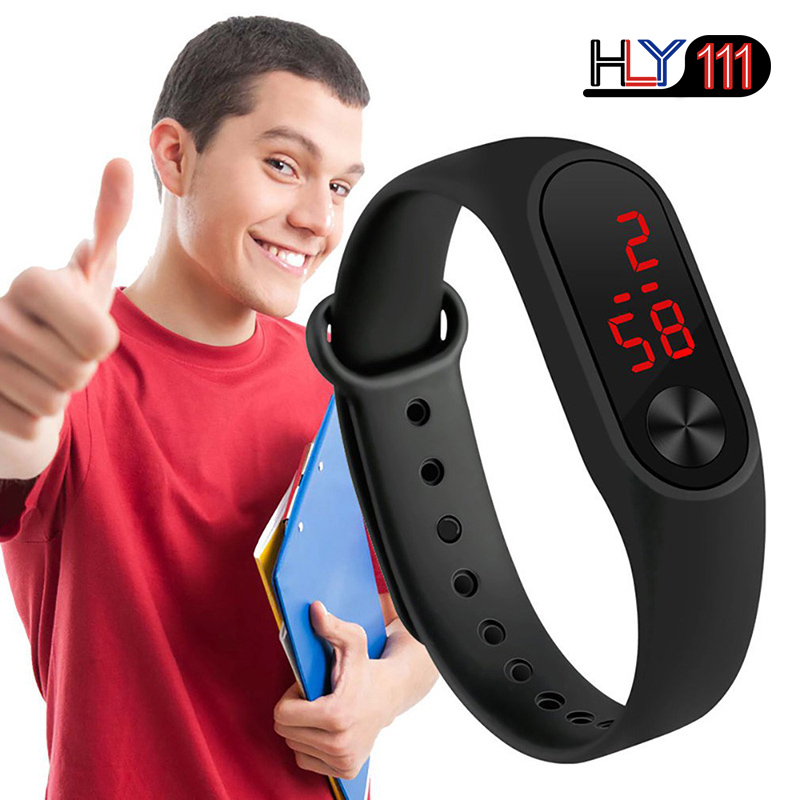 Fashion Sports Watches Outdoor LED Digital Bracelet Women&apos;s Watches Multicolor Silicone Watches gift