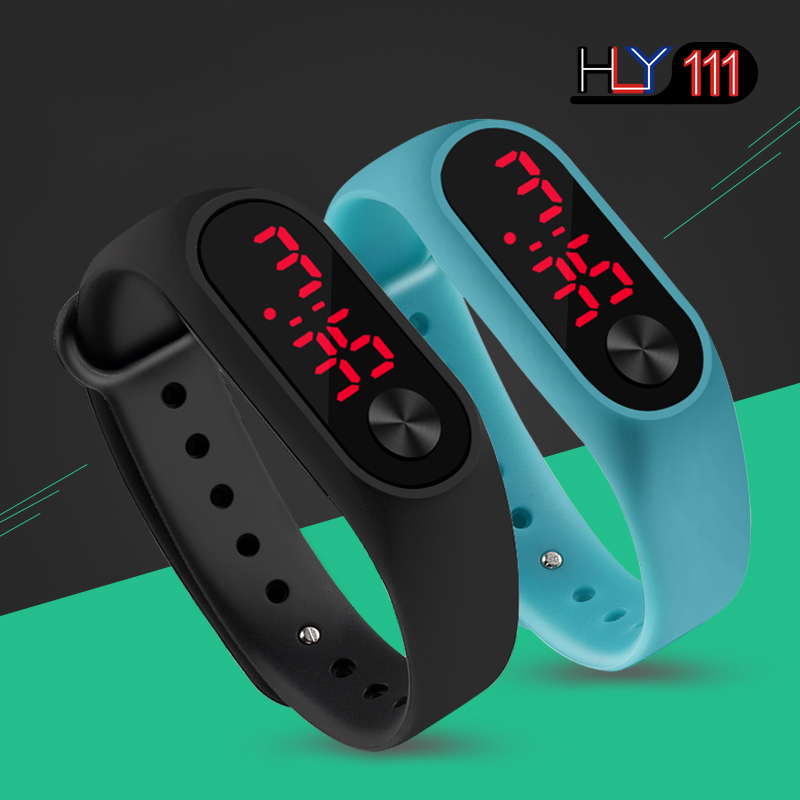 Fashion Sports Watches Outdoor LED Digital Bracelet Women&apos;s Watches Multicolor Silicone Watches gift