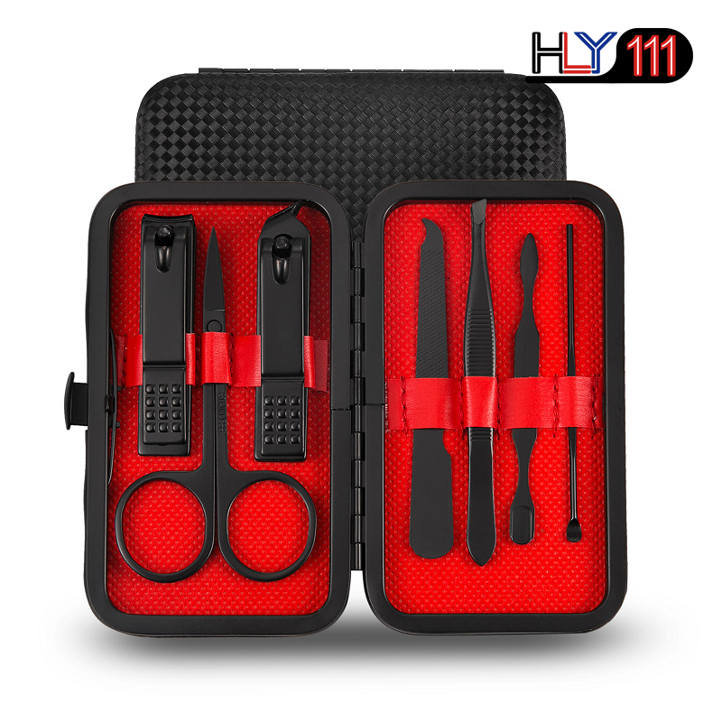7pcs/set New Manicure Nail Clippers Pedicure Set Hygiene Kit Stainless Steel Nail Cutter Tool Set