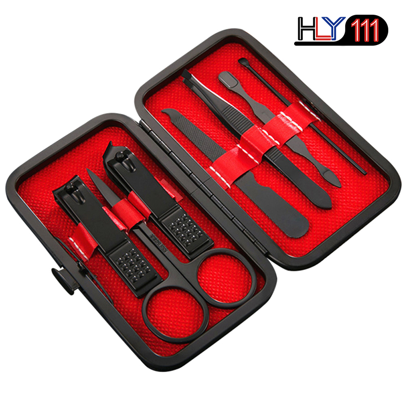 7pcs/set New Manicure Nail Clippers Pedicure Set Hygiene Kit Stainless Steel Nail Cutter Tool Set