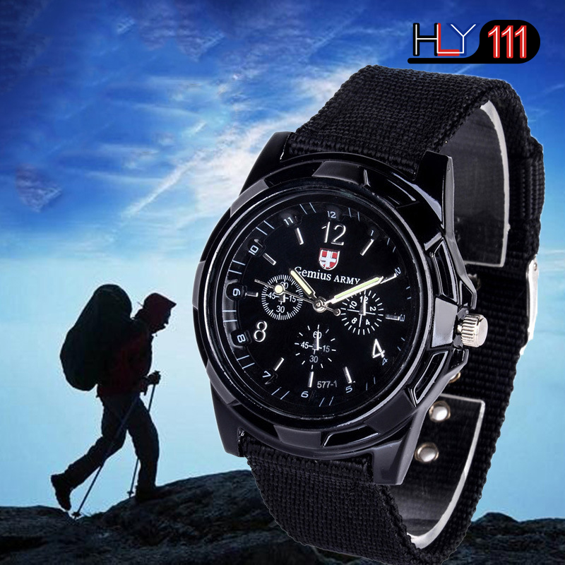 Hot Sales Military Watches Men Gemius Army Men&apos;s Watches Sports Watches Nylon Band Male Clock