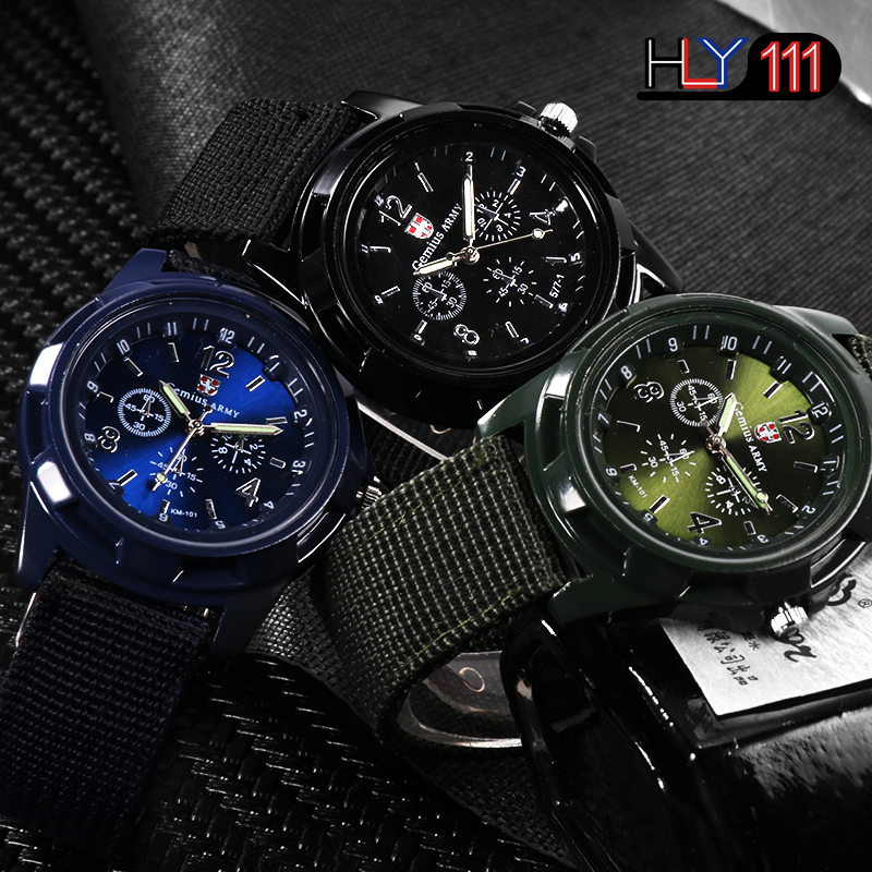 Hot Sales Military Watches Men Gemius Army Men&apos;s Watches Sports Watches Nylon Band Male Clock