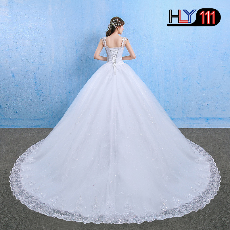Luxury Plus Size Wedding Dress Elegant Lace Appliques V-neck Beading Wedding Gowns Crystal Lace