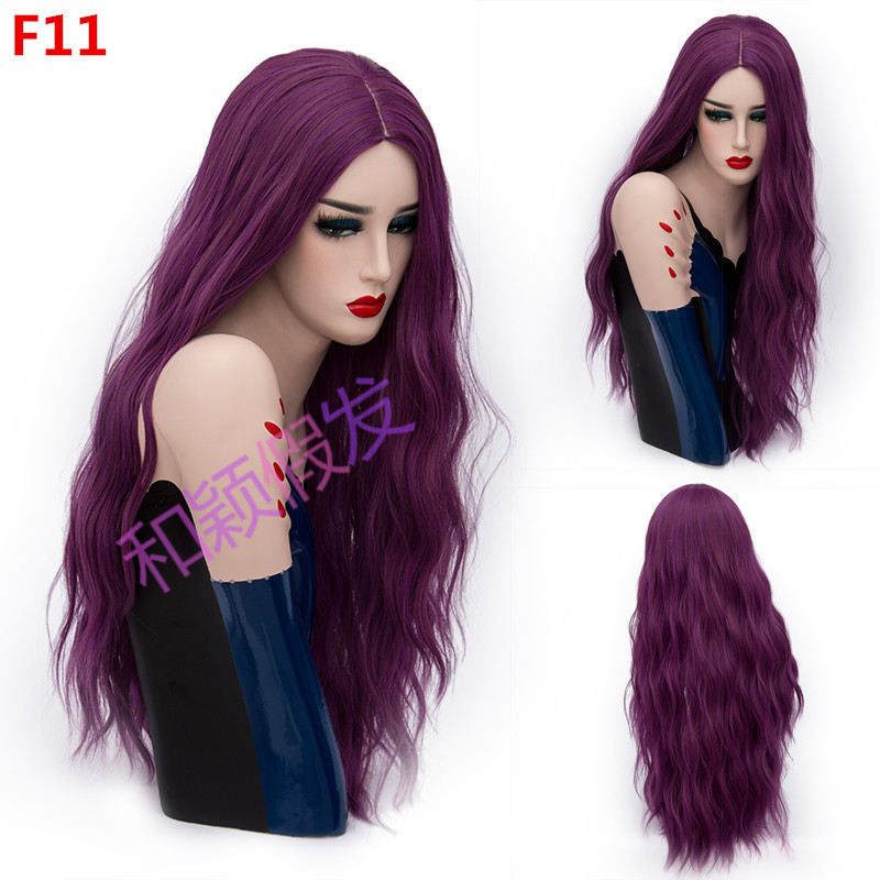 70CM Long Pink Wavy Wigs Cosplay Natural Synthetic Women&apos; s Blonde Wig 29 Colors Heat Resistant Hair