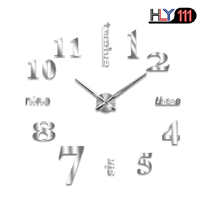 3D Wall Clock Mirror Wall Stickers Creative DIY Wall Clocks Removable Art Decal Sticker Home Decor Living Room Quartz Needle Hot