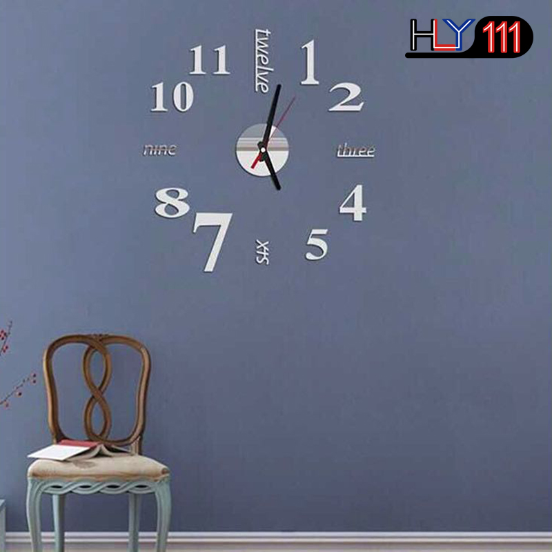 3D Wall Clock Mirror Wall Stickers Creative DIY Wall Clocks Removable Art Decal Sticker Home Decor Living Room Quartz Needle Hot
