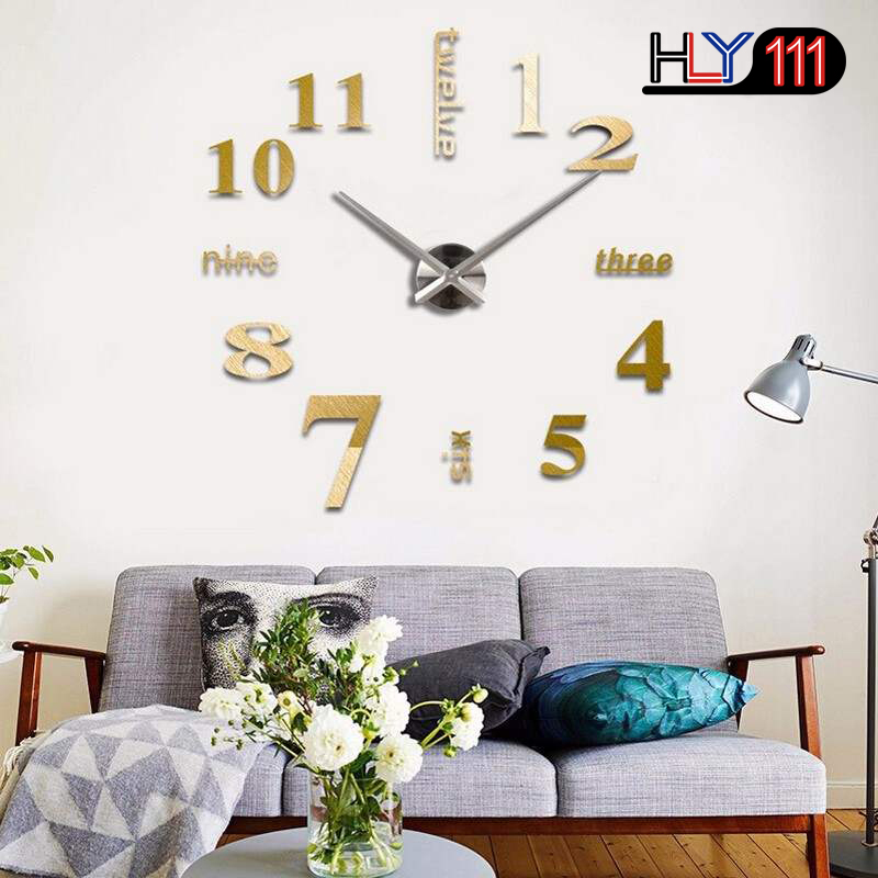 3D Wall Clock Mirror Wall Stickers Creative DIY Wall Clocks Removable Art Decal Sticker Home Decor Living Room Quartz Needle Hot