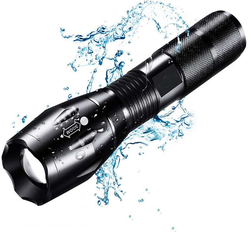 Led Flashlight Lanterna Tactical Flashlight Zoomable Waterproof Protable Outdoor Camping Bike Light