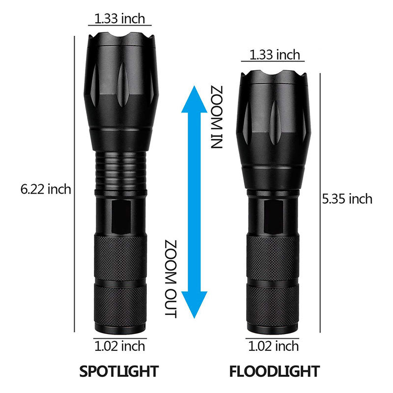 Led Flashlight Lanterna Tactical Flashlight Zoomable Waterproof Protable Outdoor Camping Bike Light