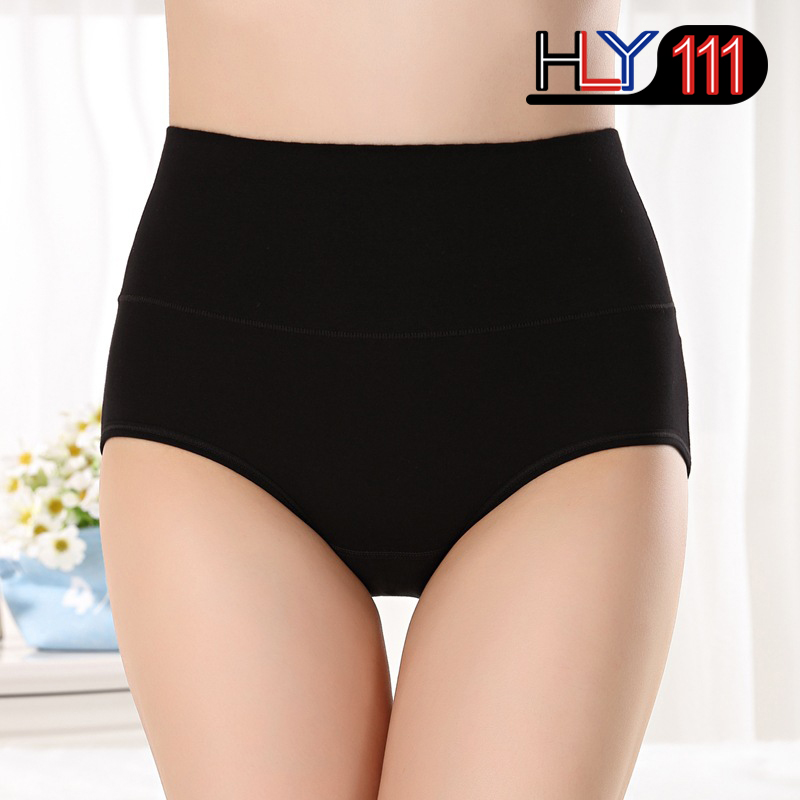 Women's briefs Comfortable Cotton High waist underwear Women Sexy Ultra-thin PantiesTummy Control