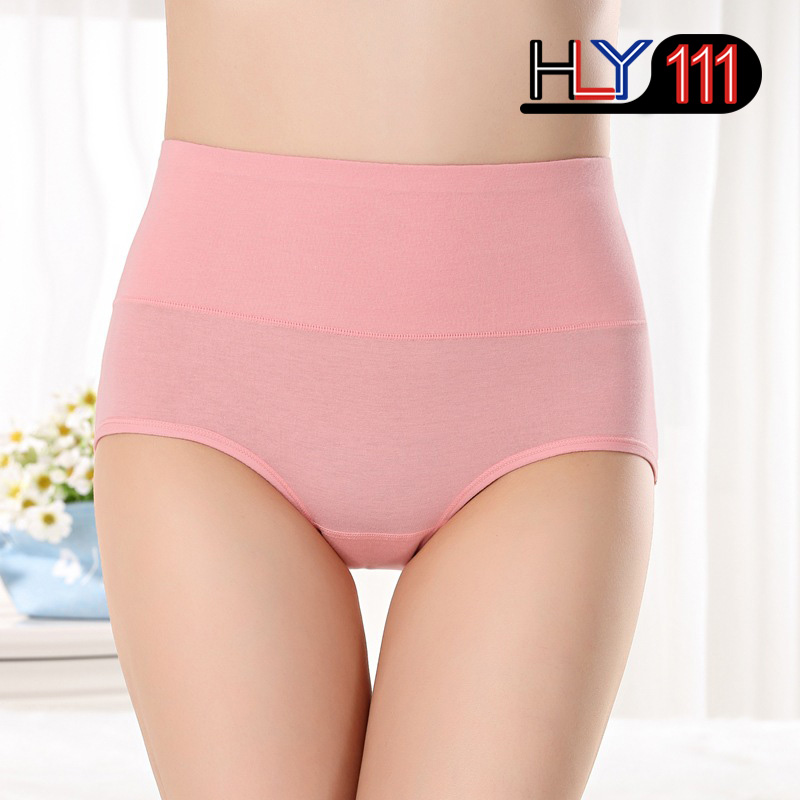 Women's briefs Comfortable Cotton High waist underwear Women Sexy Ultra-thin PantiesTummy Control
