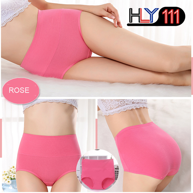 Women's briefs Comfortable Cotton High waist underwear Women Sexy Ultra-thin PantiesTummy Control