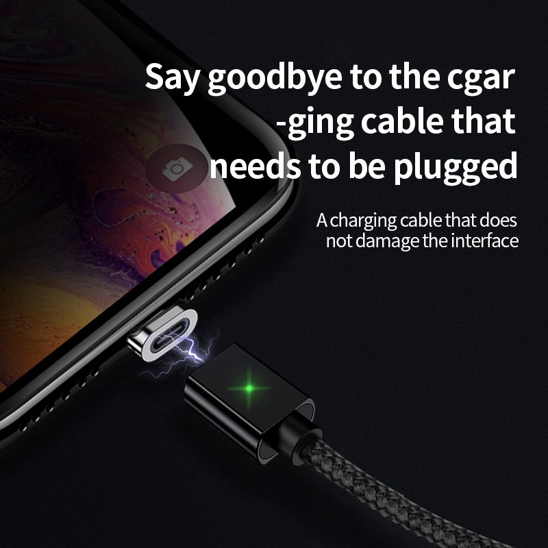 Magnetic Micro USB Cable For iPhone Samsung Fast Charging Data Wire Cord Magnet Charger USB Type C