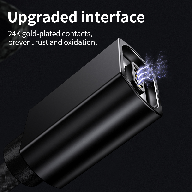 Magnetic Micro USB Cable For iPhone Samsung Fast Charging Data Wire Cord Magnet Charger USB Type C