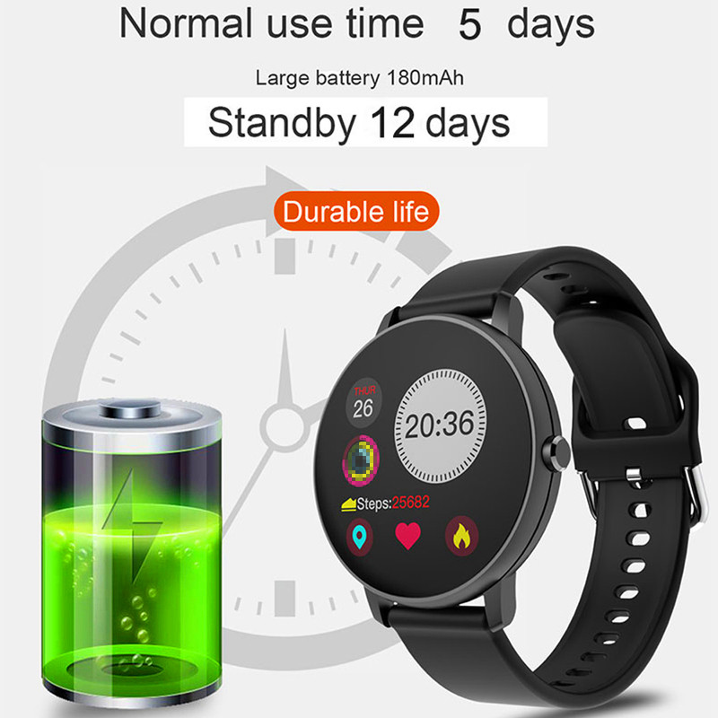 Full Touch Smart Men's Watches Blood Pressure Smartwatch Waterproof Women's watches For Android IOS