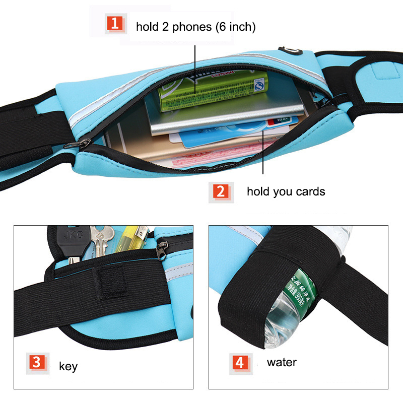 Free shipping  waist Bag Running sport  bag Cycling Phone bag Waterproof Holder Women  belt waist
