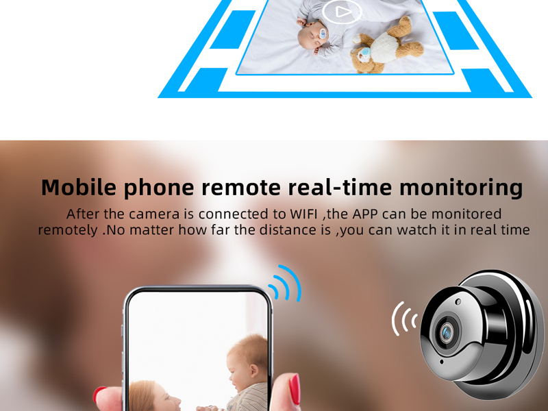 V380 Mini Wifi Camera 1080p IP Camera Wireless CCTV Infrared Night Vision Motion Detection
