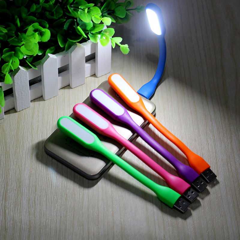 USB LED Book Light Flexible Foldable Reading Lamp Nightlight For Power Bank Computer Notebook Laptop