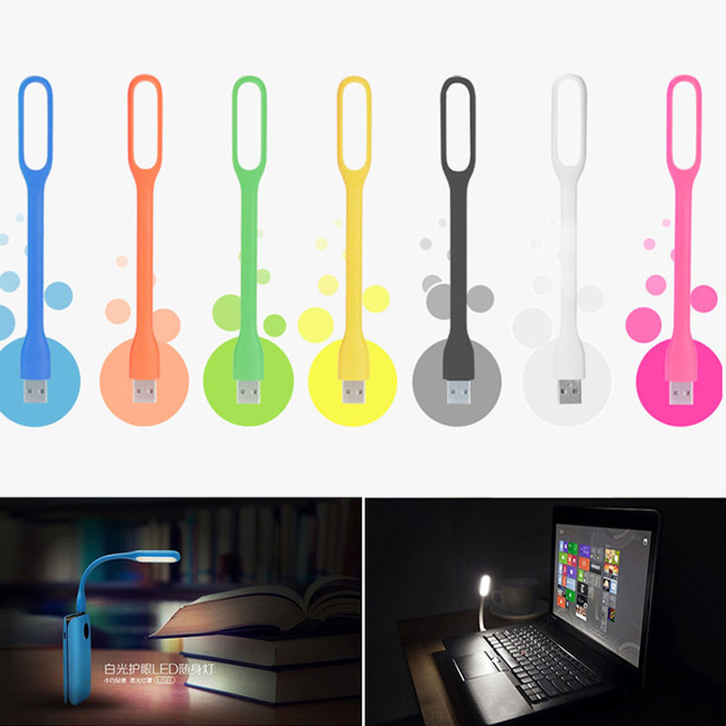 USB LED Book Light Flexible Foldable Reading Lamp Nightlight For Power Bank Computer Notebook Laptop