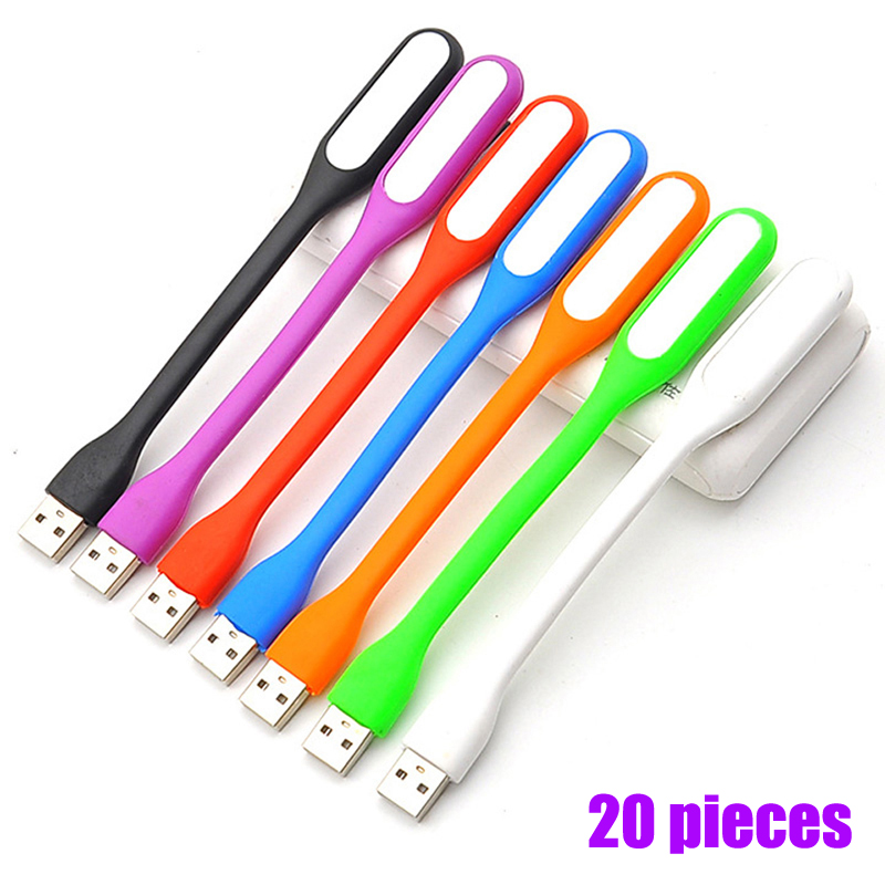 USB LED Book Light Flexible Foldable Reading Lamp Nightlight For Power Bank Computer Notebook Laptop