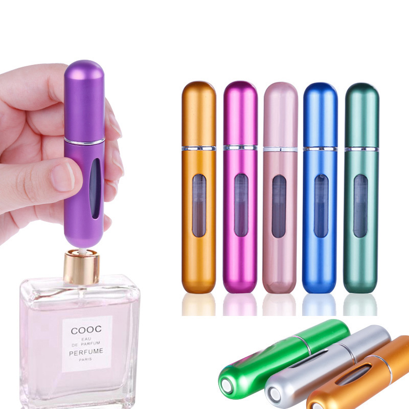 Portable Mini Refillable Perfume Bottle Spray Scent Pump Empty Cosmetic Containers Spray Atomizer