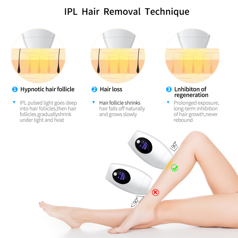 professional IPL Laser Depilator LCD laser hair removal Photoepilator women painless hair remover