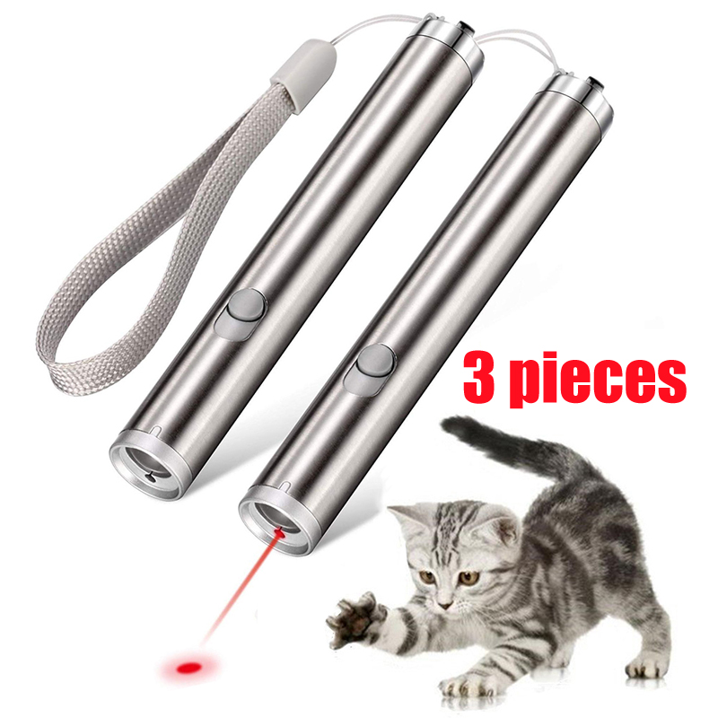 2 In 1 Mini Red Laser Pointer Flashlight LED Flashlight Pen Tool Cat Chase Training Toys Laser Pen