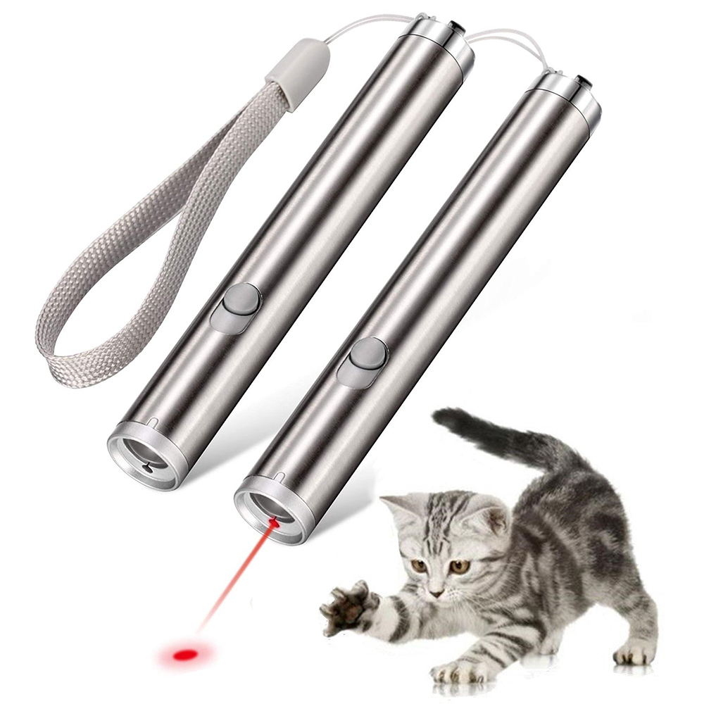 2 In 1 Mini Red Laser Pointer Flashlight LED Flashlight Pen Tool Cat Chase Training Toys Laser Pen