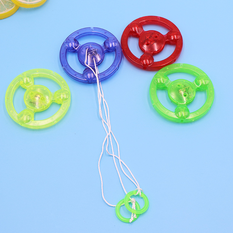 5-20 pieces Flash Pull Line Led Flywheel Hot Fire Wheel Glow Flywheel Whistle Creative Classic toys