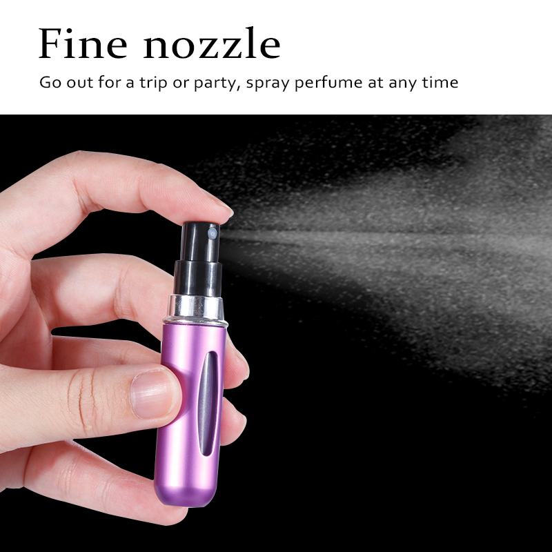 Portable Mini Refillable Perfume Bottle Spray Scent Pump Empty Cosmetic Containers Spray Atomizer