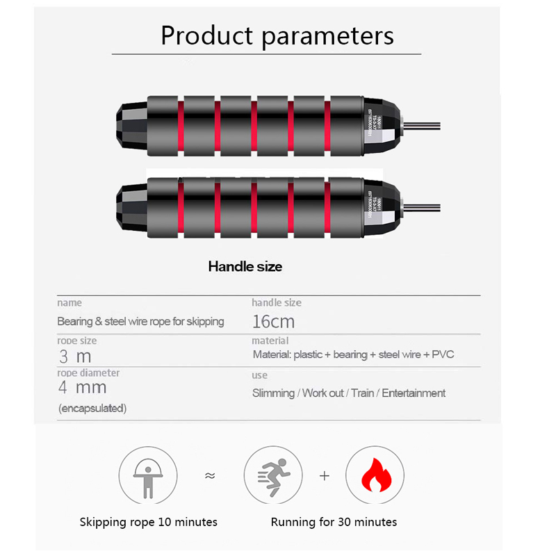 Bearing Jump Ropes Tangle-Free Jumping Rope Adjustable Skipping Rope Speed Equipments Skipping