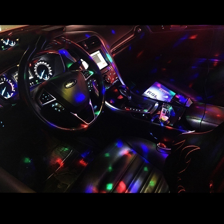 USB Mini Disco Light,Party Lights Ball Sound Activated, Halloween DJ Disco Ball Stage Lights-Multi Colors LED Car Atmosphere Light,Magic Strobe Light for Xmas Parties,Pool,Club,Church,Karaoke