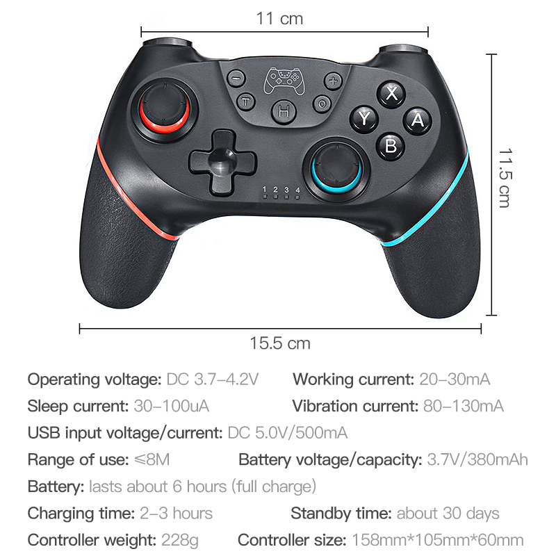 Hot sales NS-Switch Pro NS Pro Gamepad Wireless bluetooth Gamepad Game joysticks Controller