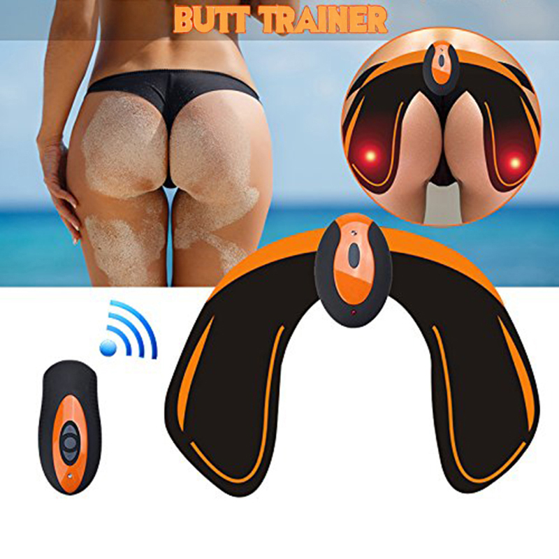 Hot Wireless Remote Hips Trainer USB Electric Muscle Stimulator Fitness Tones Buttocks Butt Massager