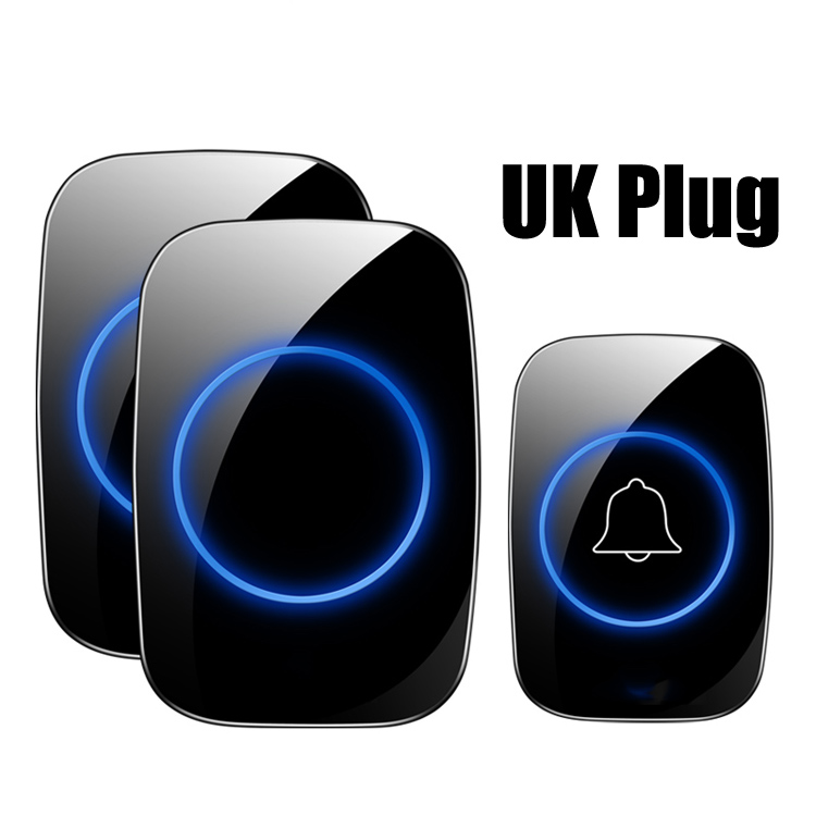 Hot Sales Doorbell  Intelligent Wireless Doorbell Waterproof 300M Remote UK Plug smart Door Bell