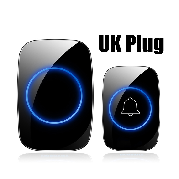 Hot Sales Doorbell  Intelligent Wireless Doorbell Waterproof 300M Remote UK Plug smart Door Bell