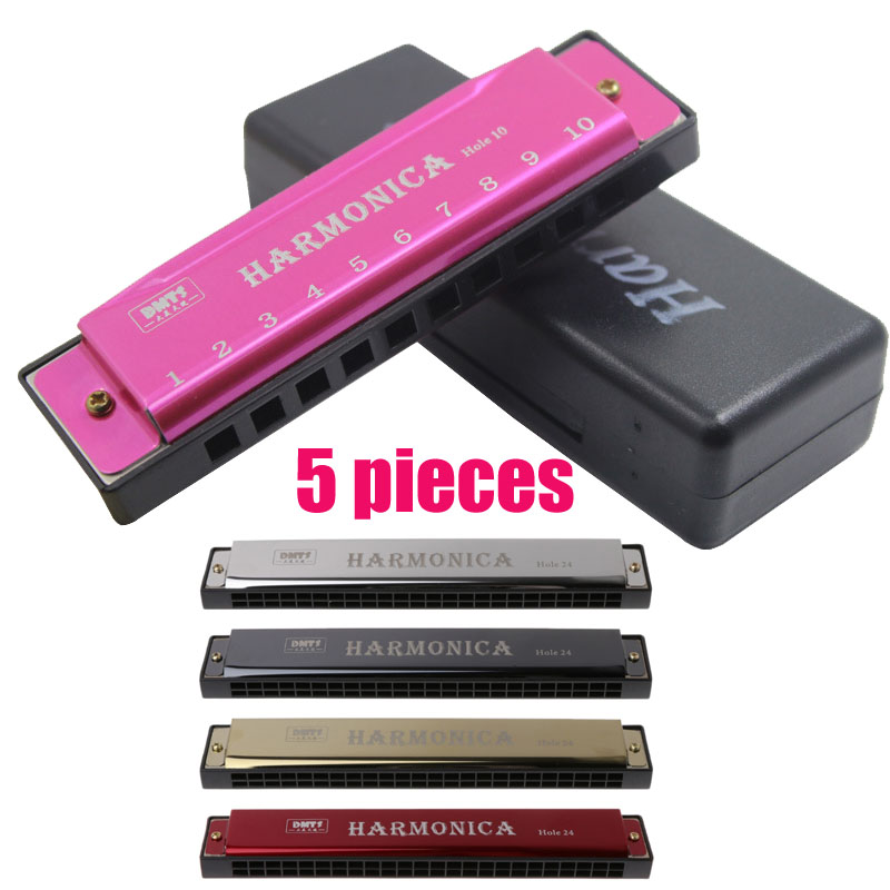 Hot Sales 10 Holes Swan Harmonica Diatonic Blues Musical Instrument Educational mouth organ