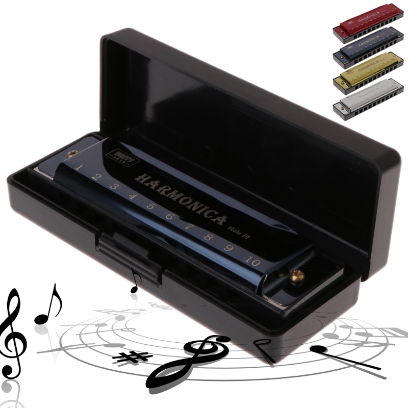 Hot Sales 10 Holes Swan Harmonica Diatonic Blues Musical Instrument Educational mouth organ