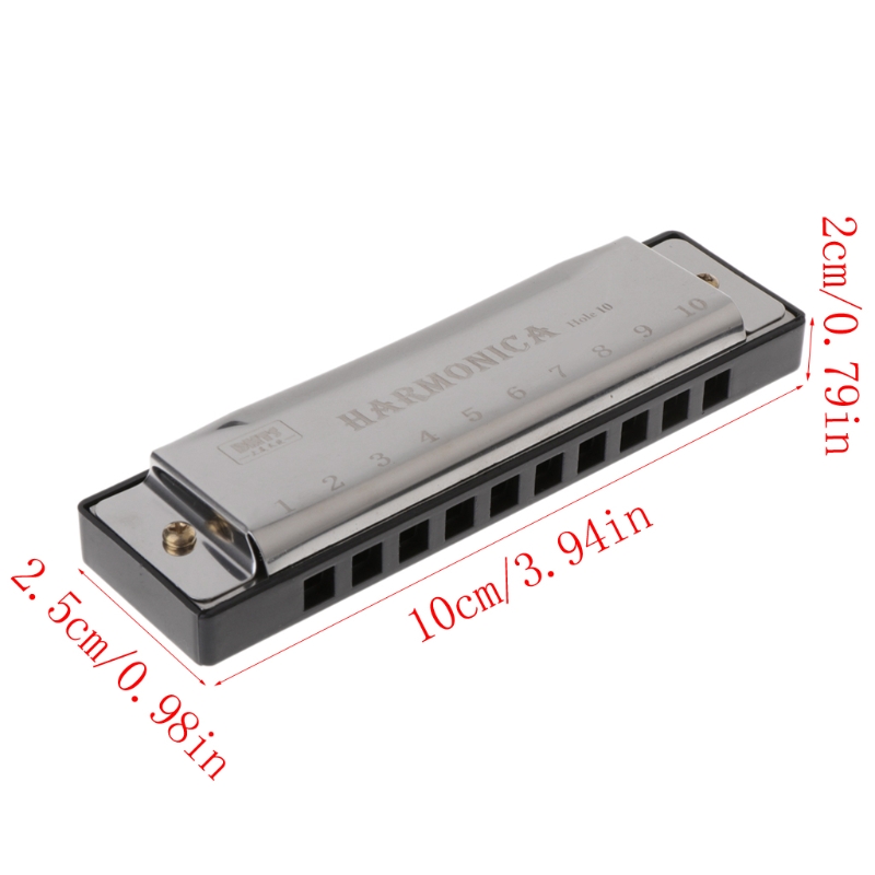 Hot Sales 10 Holes Swan Harmonica Diatonic Blues Musical Instrument Educational mouth organ
