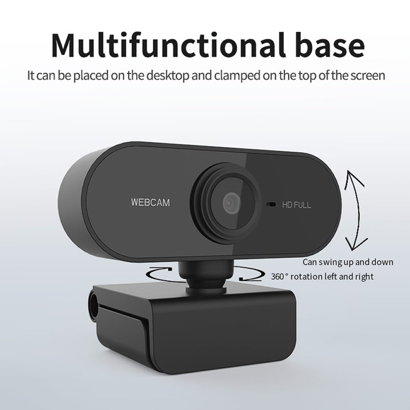 HD 1080P Webcam Computer PC WebCamera with Microphone Rotatable Cameras for Live Broadcast Video