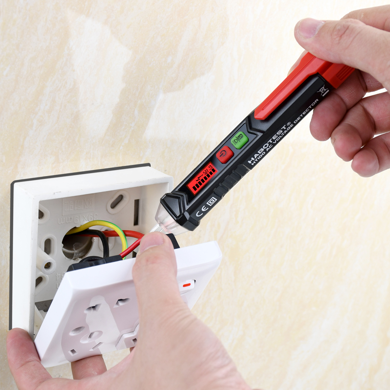 Habotest HT100E Intelligent Non-contact Pen Alarm AC voltage detector meter Tester Pen Sensor Tester