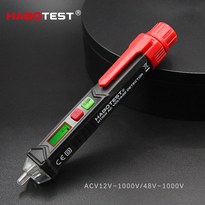 Habotest HT100E Intelligent Non-contact Pen Alarm AC voltage detector meter Tester Pen Sensor Tester