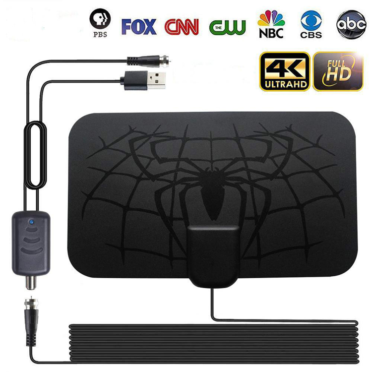 Indoor 1500 Miles Digital Antenna TV Aerial Amplified HDTV Antenna 4K DVB-T2 Local Channel Broadcast